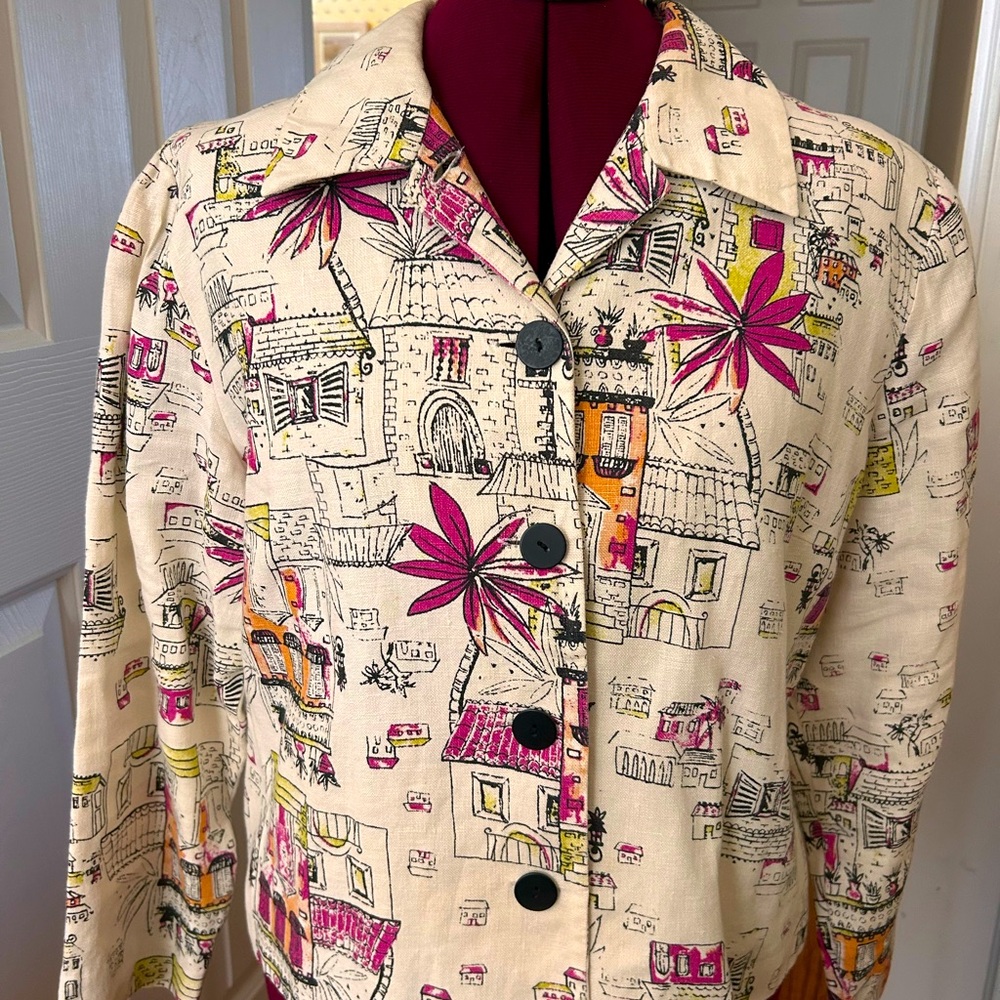 cute lightweight jacket that can be used alone or with any blouse L